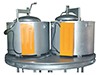 Forno rotativo basculante de cadinho