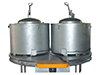 Forno rotativo basculante de cadinho
